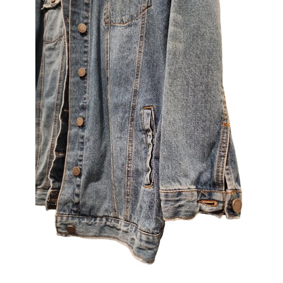 Oversized Denim Jacket Size Small (Can be Medium) - Picture 2 of 3